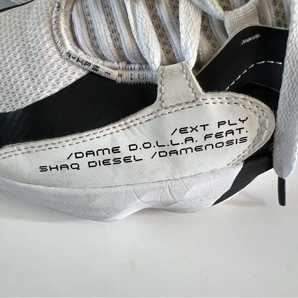 Adidas Dame 7 Shaq Reebok Damenosis Size 9.5 9 1/2 Basketball Shoes White Black main image 9